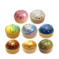 Colorful glitter dumpling stress ball set of eight made of slow rebound material for stress relief and sensory play