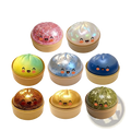 Colorful glitter dumpling stress ball set of eight made of slow rebound material for stress relief and sensory play