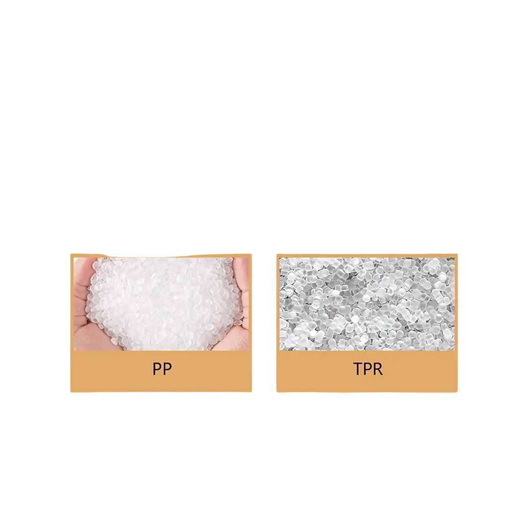 White pp and tpr plastic pellets used for manufacturing glitter dumpling stress ball slow rebound toy components