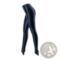 Glossy stirrup leggings navy blue high waist fitness pants with shiny smooth glossy finish material