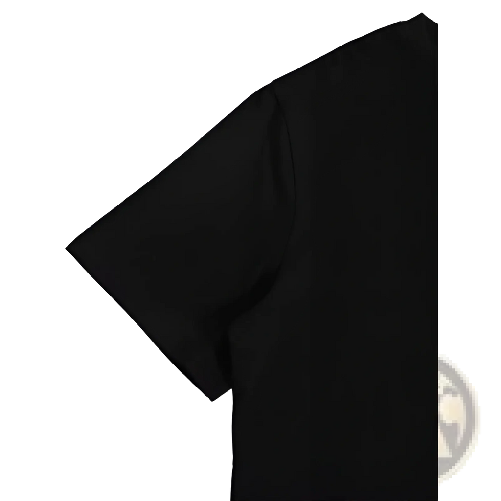 Black short-sleeved cotton t-shirt with a simple solid design and gold To God be the Glory print on the front