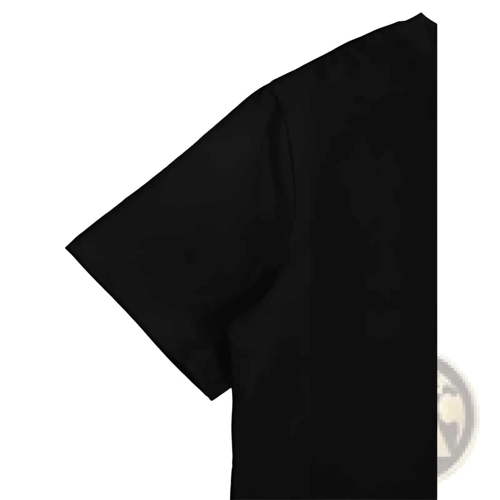 Black short-sleeved cotton t-shirt with a simple solid design and gold To God be the Glory print on the front