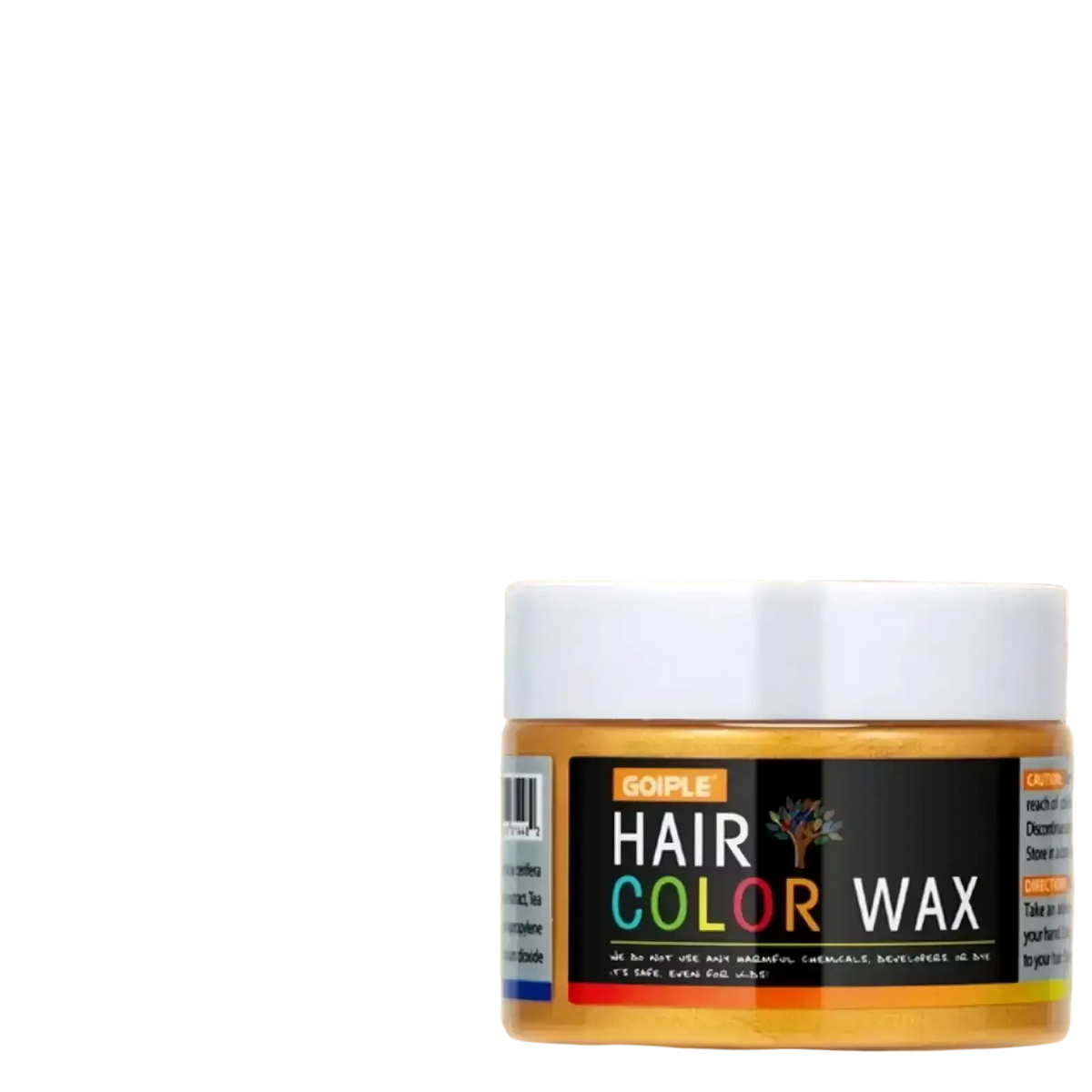 Goiple magenta temporary hair color wax 40g in a clear jar with orange color wax and white lid for vibrant hair color