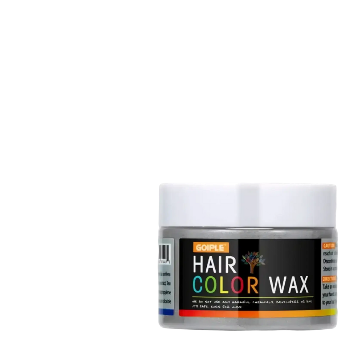 Goiple magenta temporary hair color wax 40g in a clear jar with white lid and black label featuring colorful text