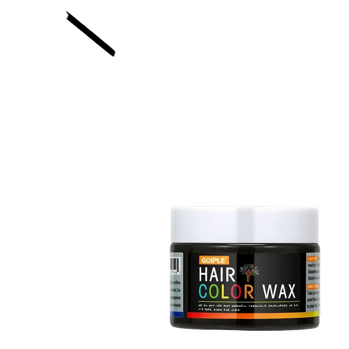 Black jar of goiple magenta temporary hair color wax 40g with white lid and colorful label for vibrant hair color