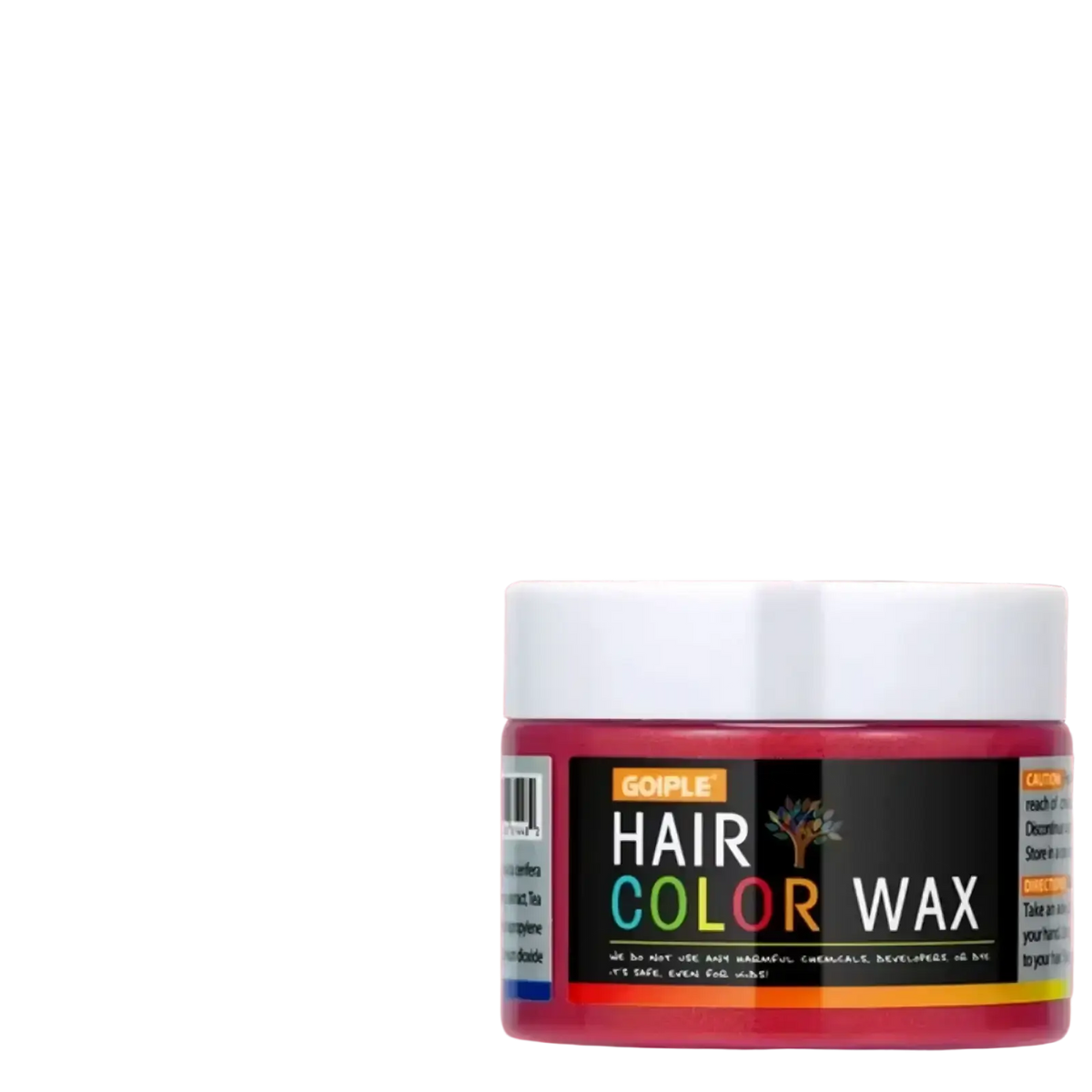 A vibrant pink goiple magenta temporary hair color wax in a compact jar with white lid and colorful label 40g