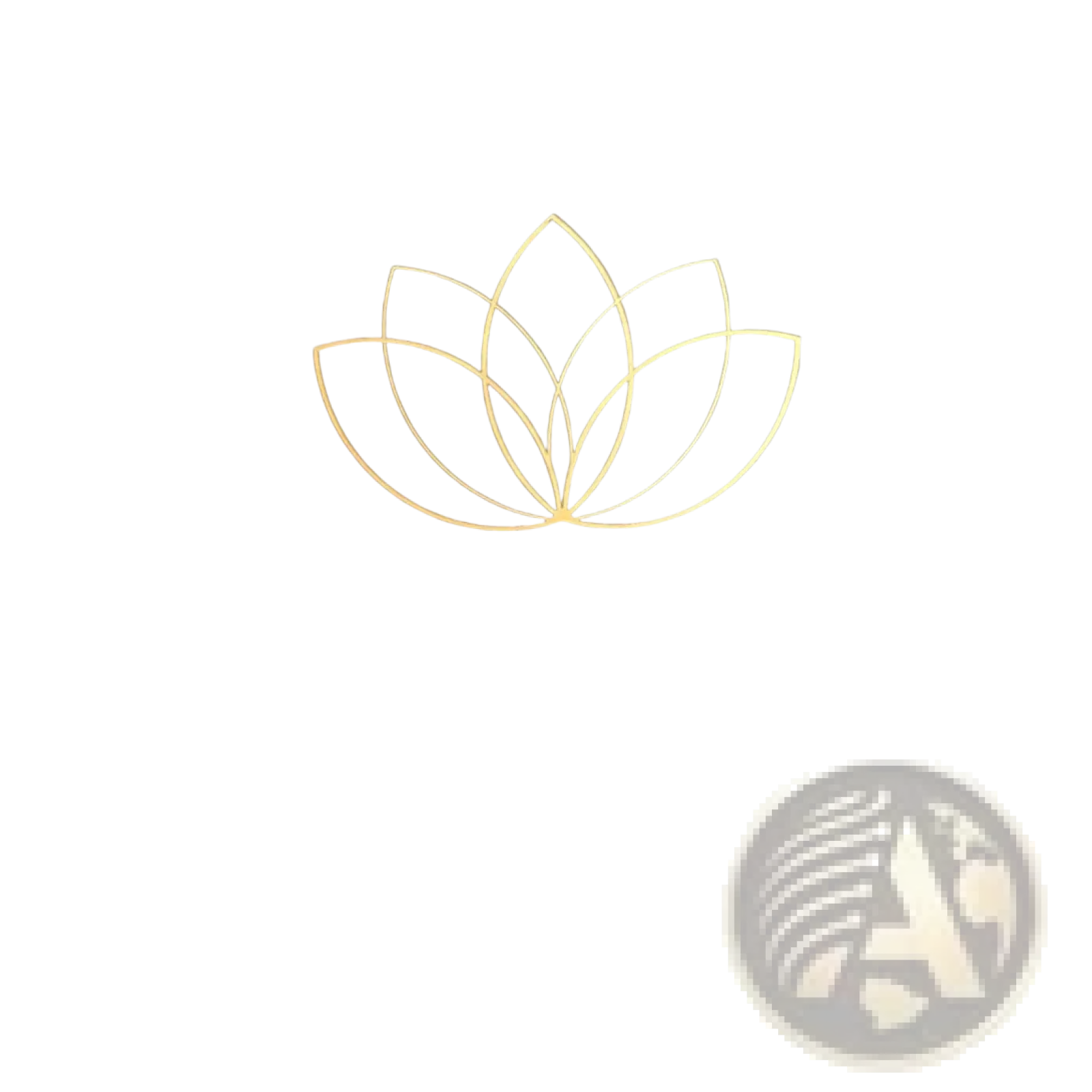 Gold lotus flower metal wall art featuring intricate gold wire design for modern zen decor and elegant interior styling