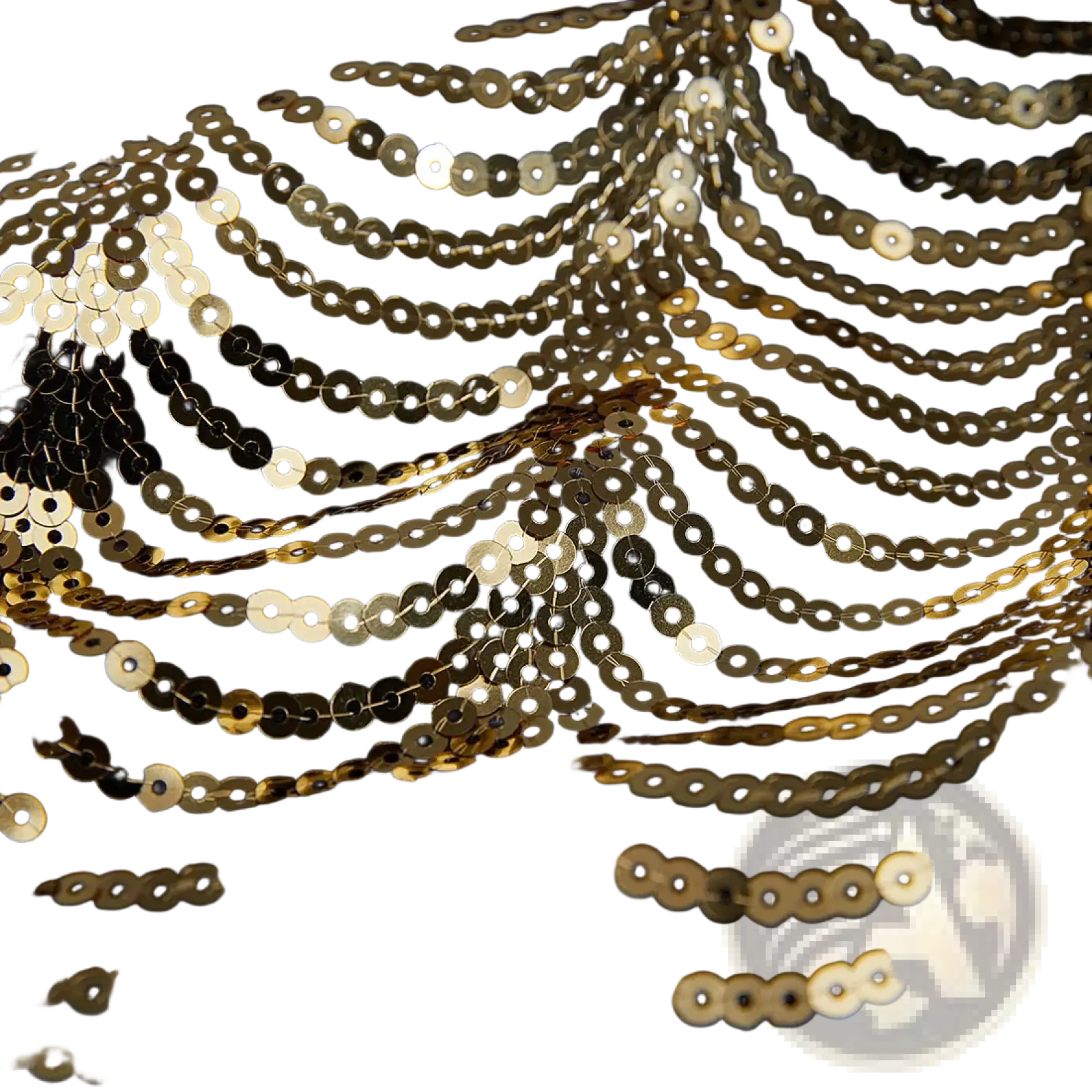 Black satin blazer for men featuring gold sequin sleeve with cascading rows of sequins on fabric
