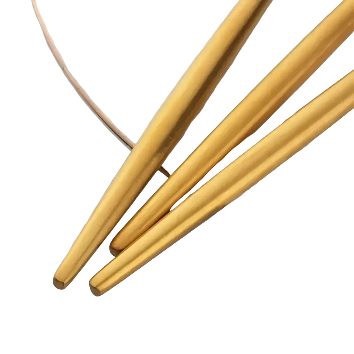 Gold stainless steel chopsticks with a sleek polished finish from the gold steak knives 12 piece set