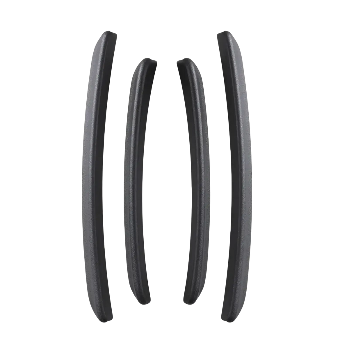 Black rubber door handle protectors designed for golf 8 fender flares mud flaps arch trim use
