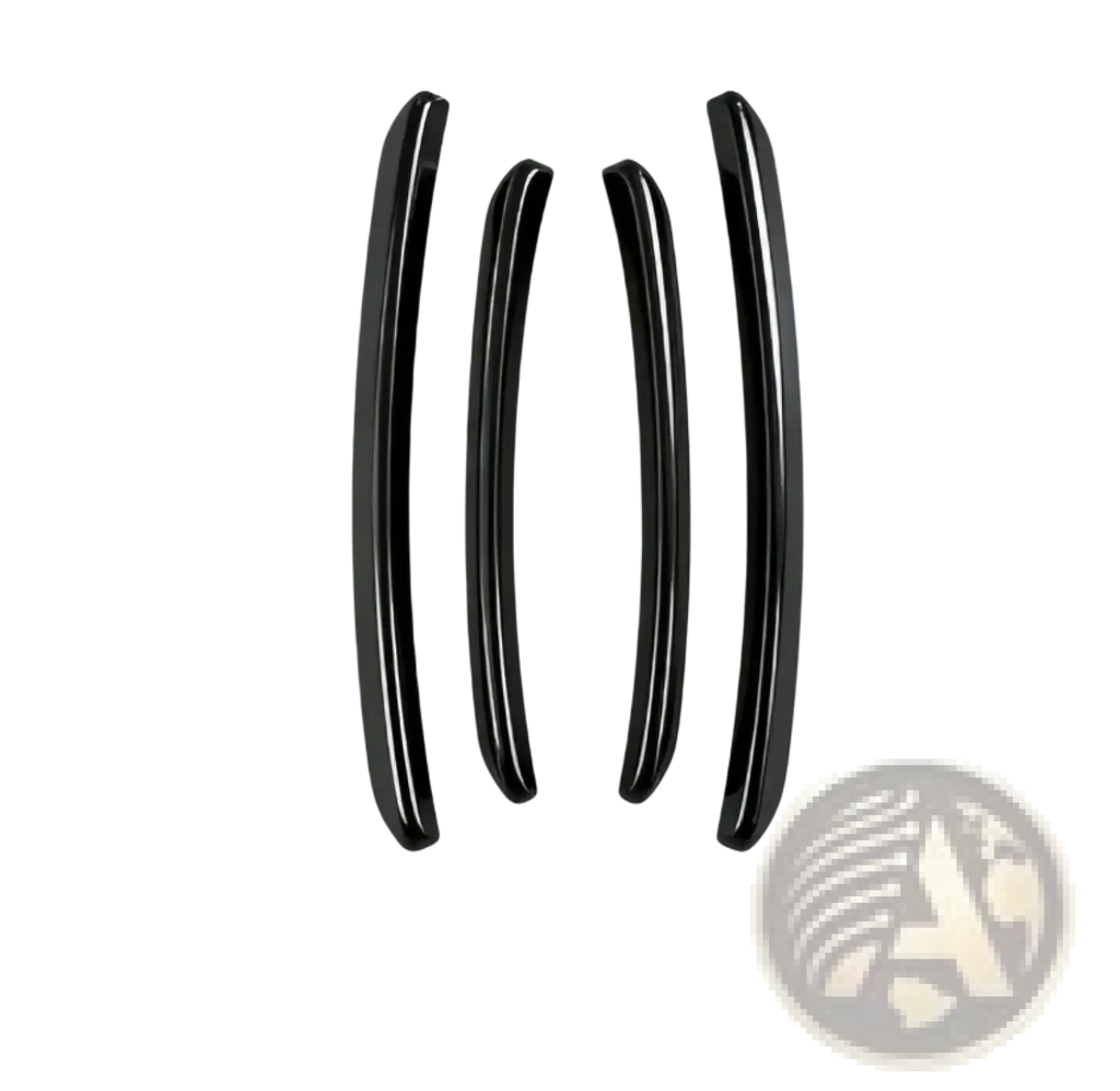 Black glossy finish gigglesport wheel eyebrow trim set four pieces for golf 8 fender flares mud flaps arch styling