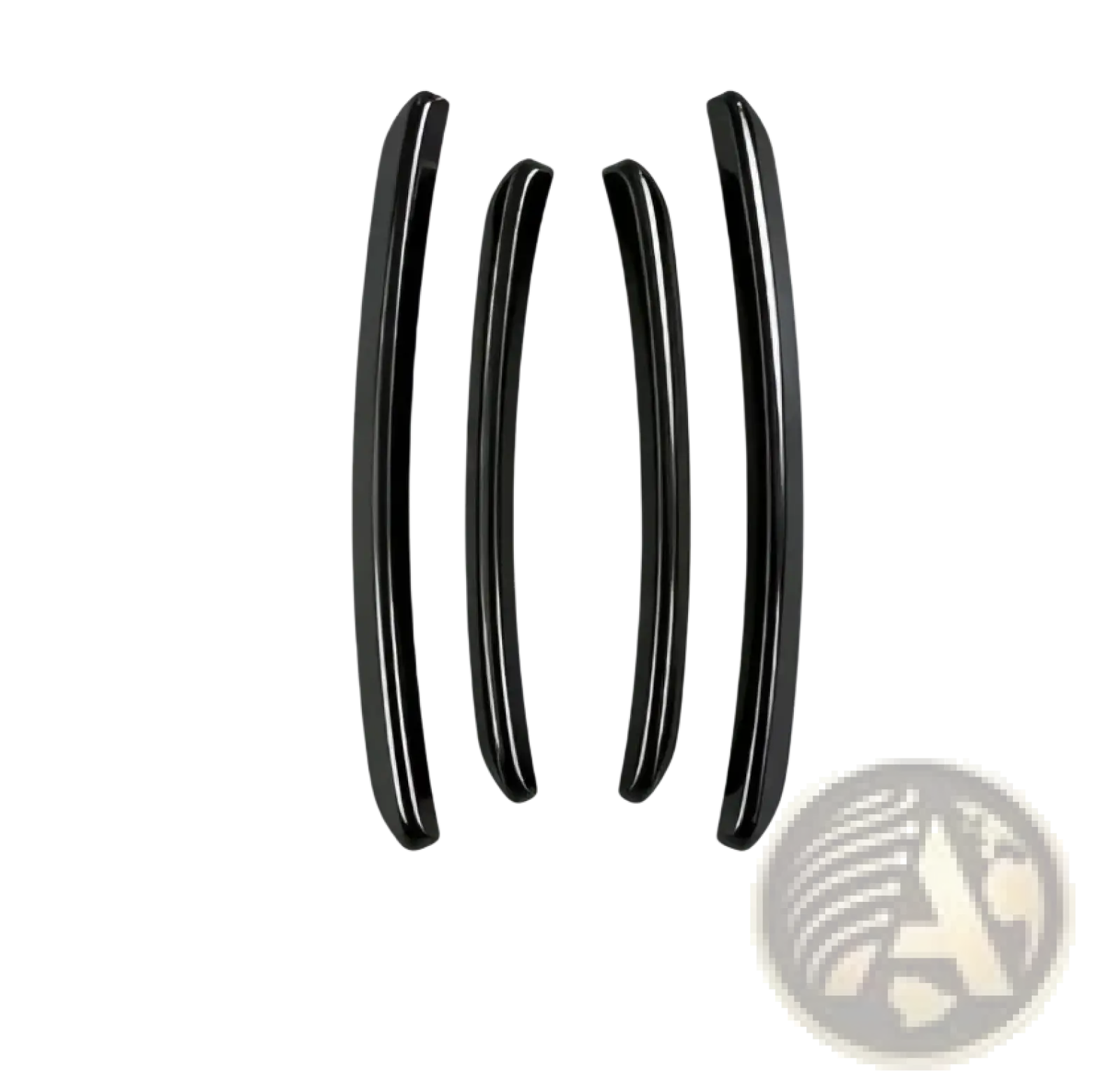 Black glossy finish gigglesport wheel eyebrow trim set four pieces for golf 8 fender flares mud flaps arch styling