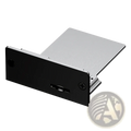 Black and silver metal card reader with sleek modern design for gpd pocket 4 modular expansion accessories
