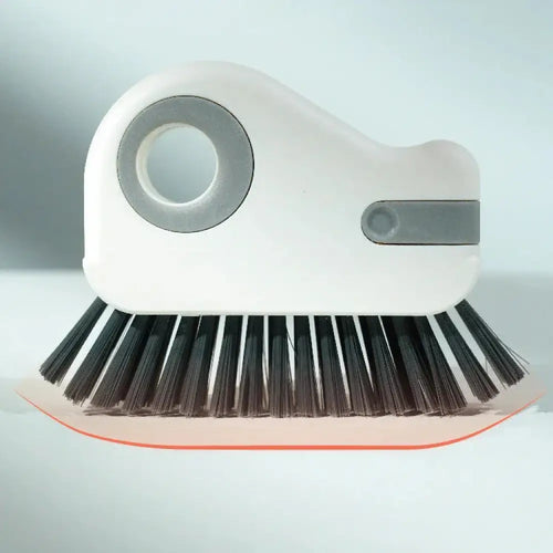 Arbaglobal slim groove and window track cleaning brush white and gray plastic with black bristles for detailed cleaning