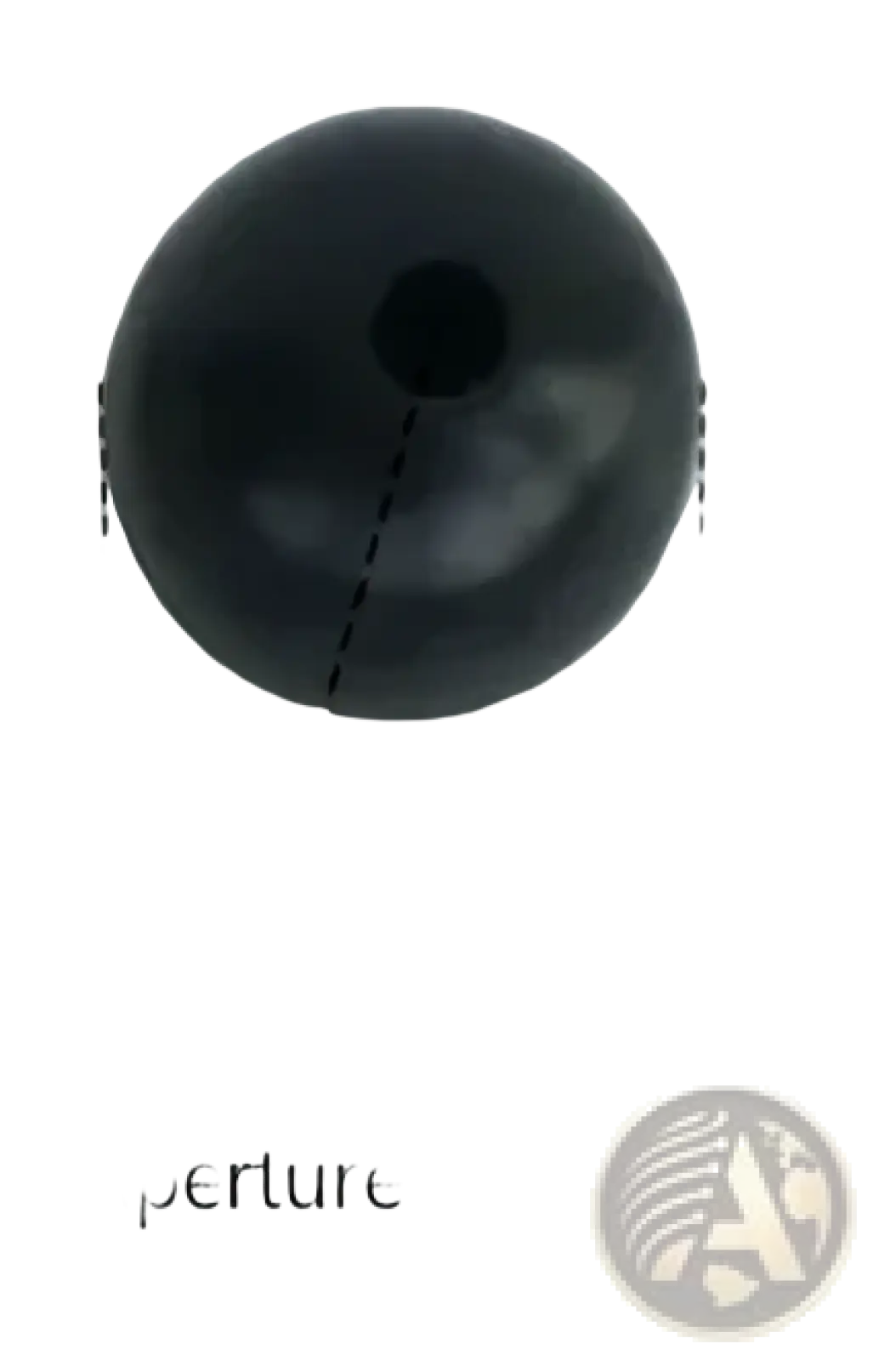 Black spherical bead with 40mm diameter and 9mm hole for gym cable replacement wire rope fitness equipment part