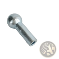 Silver metallic ball-shaped hitch pin with cylindrical shaft 28mm length 7mm diameter for gym cable replacement wire rope