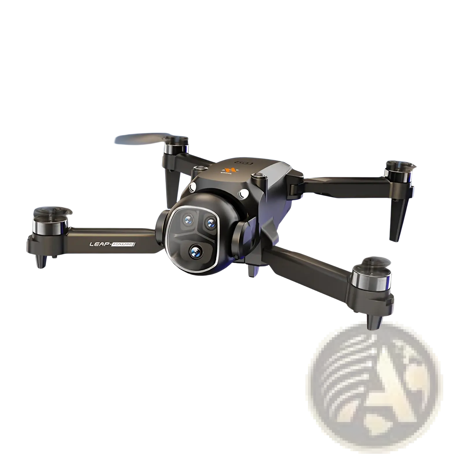 Black leap h21 brushless dual camera foldable drone with front-mounted camera and vr headset for immersive flying experience