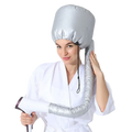 Silver heat protectant hair cap with flexible insulated tube for deep conditioning using efficient heating technology