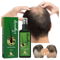 Green glass hair care spray bottle featuring jaysuing branding, ginger illustration, and 120 ml volume for scalp treatment