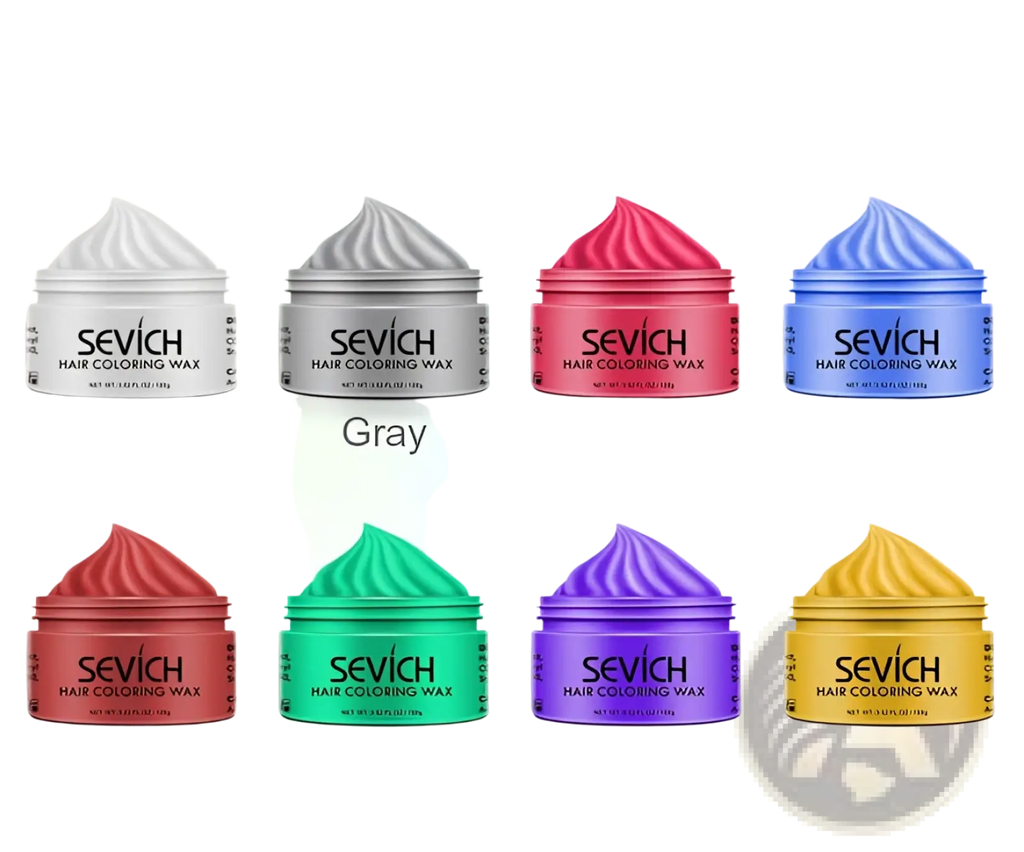 Sevich hair coloring wax disposable instant dye mud 100g in vibrant white gray red blue brown green purple and yellow colors