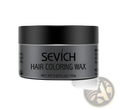 Black hair coloring wax in a sleek matte jar with silver labeling for disposable instant dye mud 100g product