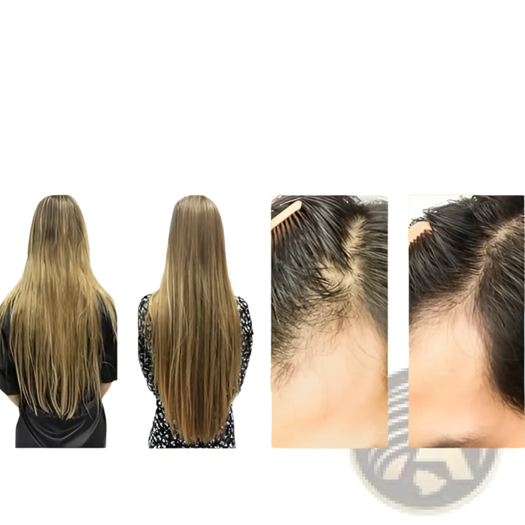 Thrive hair growth oil moisturizing repair serum in a sleek amber glass bottle with silver cap and minimalist label design