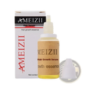 Ameizii hair growth serum 20ml in clear bottle with white dropper cap and brown paper label containing golden-yellow liquid