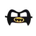 Black foam batman mask with yellow bat emblem for halloween pumpkin ghost diy party costume use