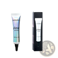 A sleek iridescent holographic tube of Handaiyan glitter primer with black cap and white label for eye shadow milk use