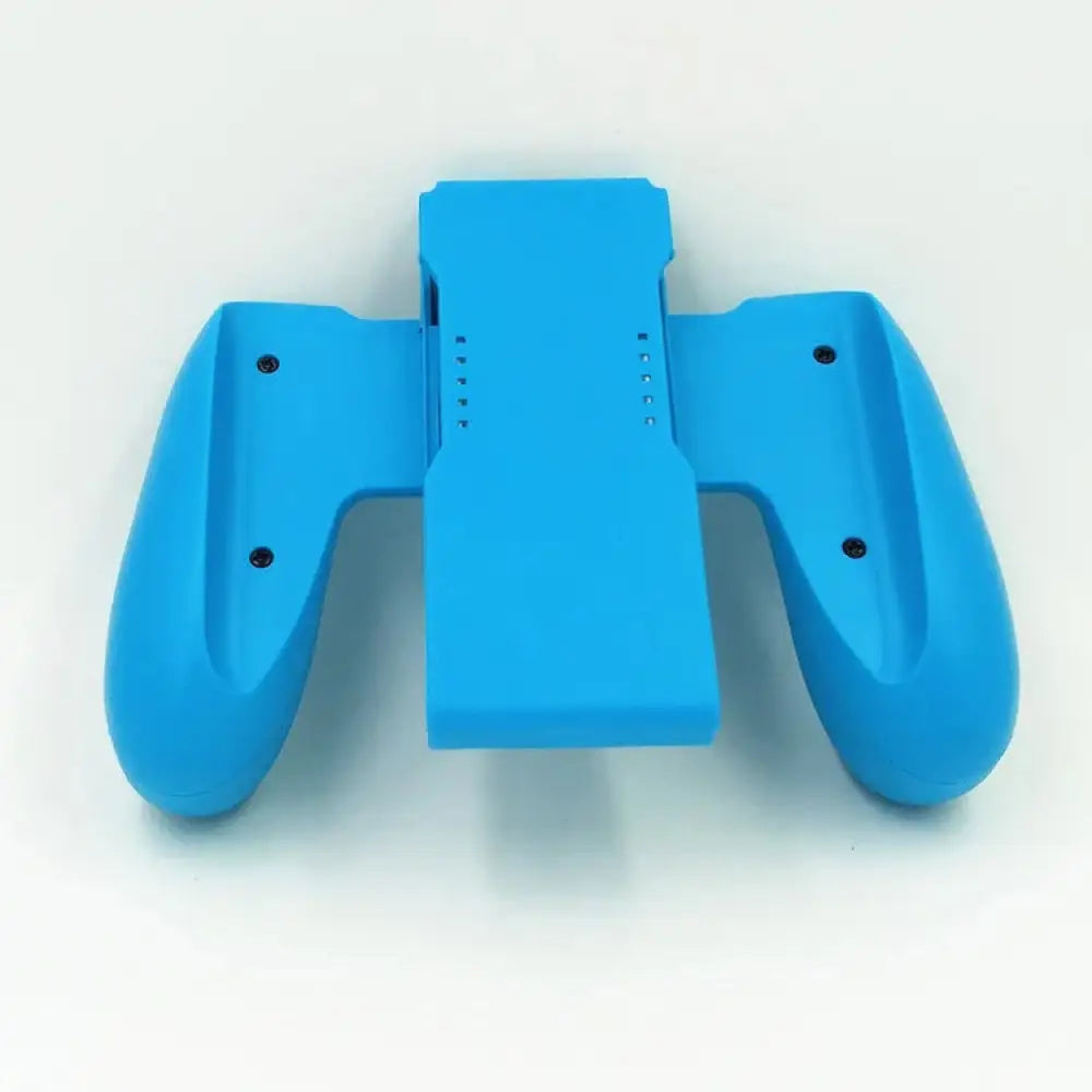 Bright blue plastic game controller grip attachment with ergonomic handles for 7.9 inch tablet keyboard case with pu leather stand