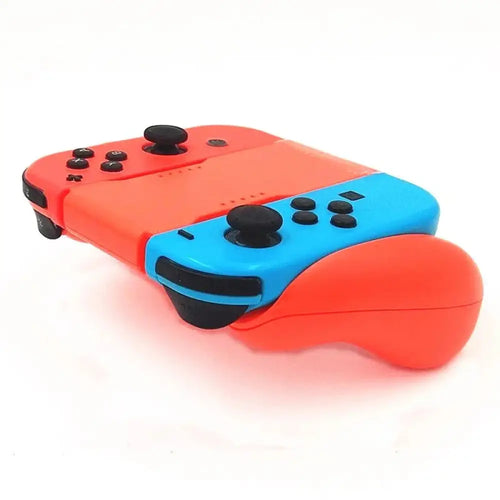 7.9 inch tablet keyboard case with pu leather stand featuring vibrant red and blue Nintendo Switch joy-con controllers