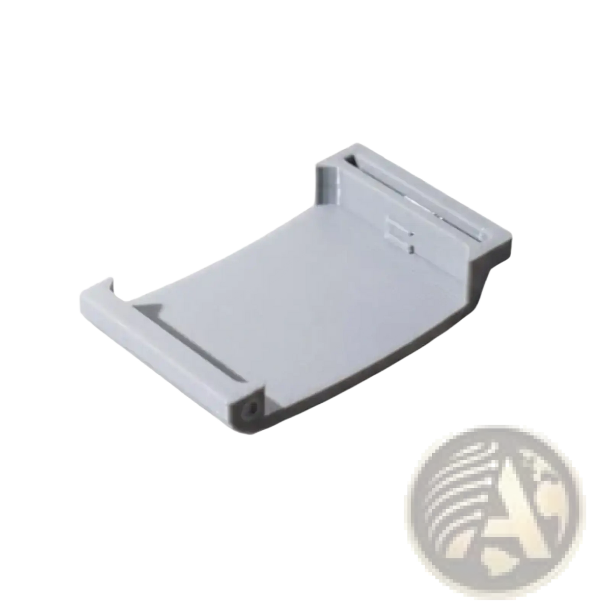 Gray plastic Helio Strap Whoop 4.0 adapter and wristband with curved minimalist phone mount and integrated secure slots