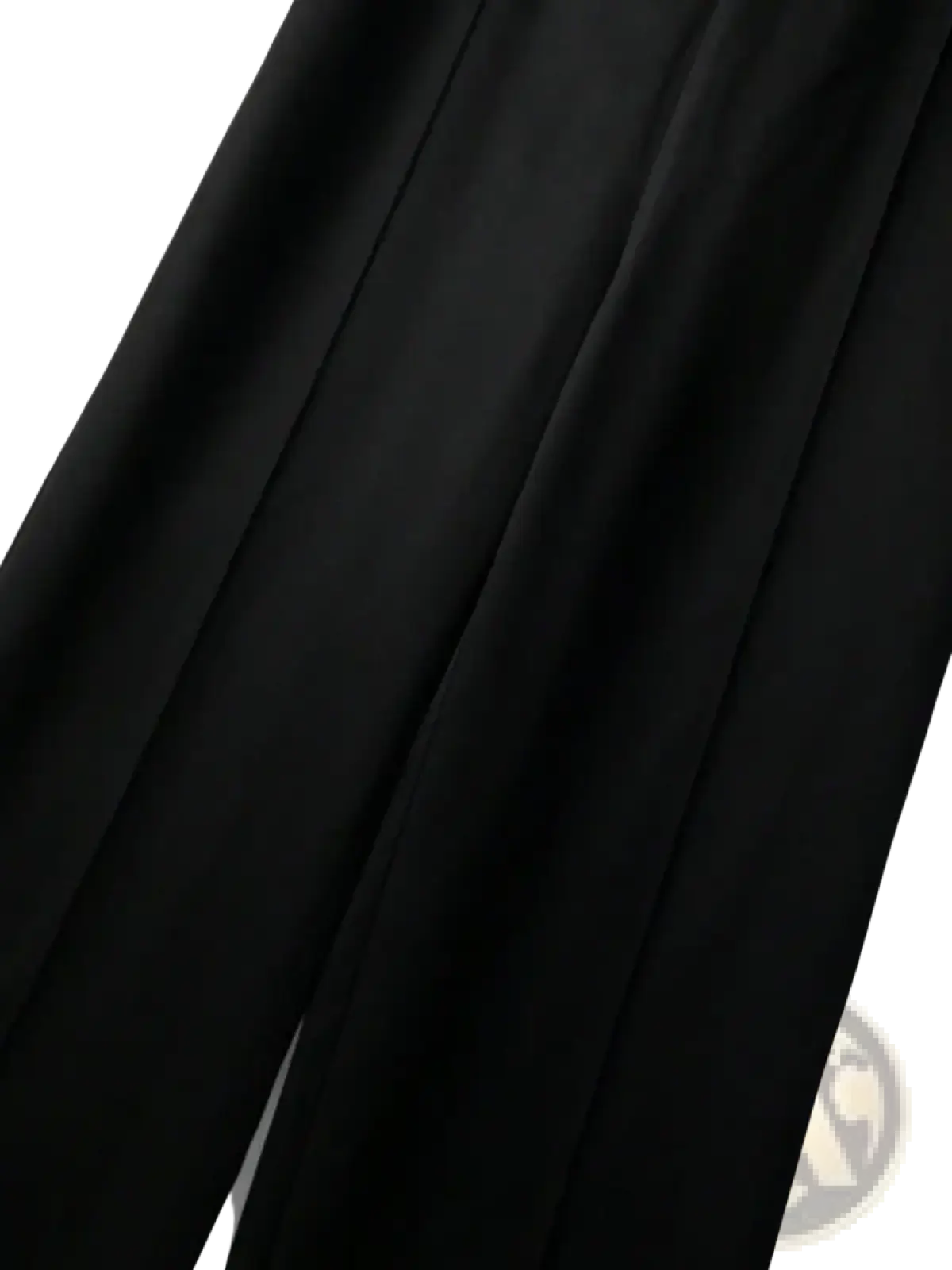 High waist wide leg trousers in black with a smooth sleek pleated fabric finish for a polished look