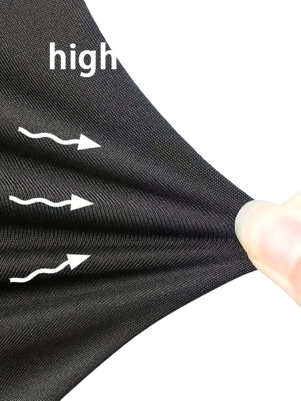 High waisted black yoga leggings with pockets made of fine tightly woven stretchy fabric for comfort and flexibility