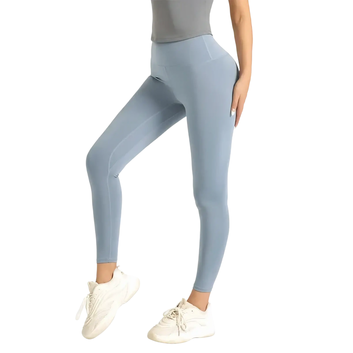 High waisted mint green yoga leggings 3xl with smooth stretchy fabric and subtle seam detailing