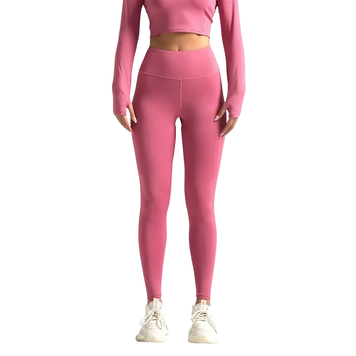 High waisted mint green yoga leggings 3xl made of smooth stretchy fabric with subtle seam detailing