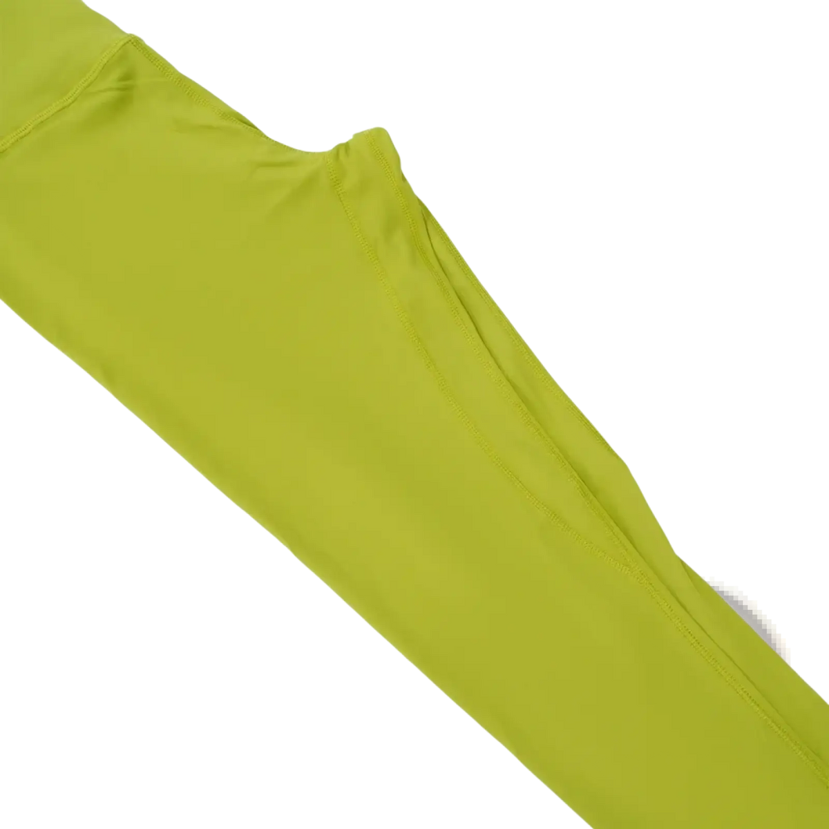 A pair of olive green high-waisted yoga leggings for women with smooth fabric and subtle seam detailing