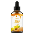 Hloozzi honey essential oil 30ml amber glass bottle with black dropper and sunflower honey-themed label