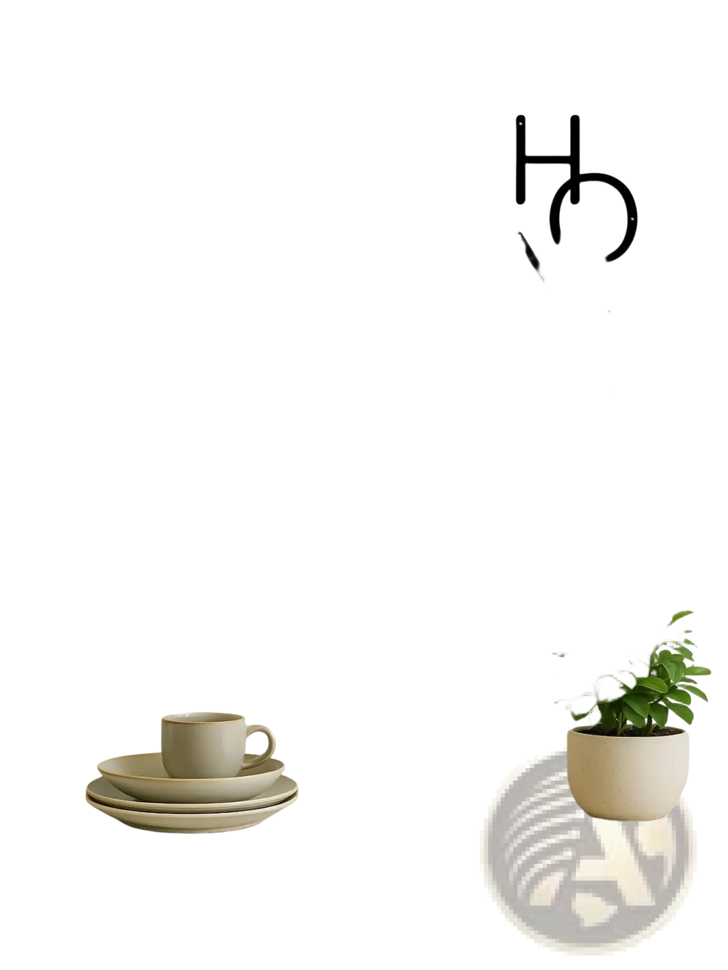 Black metal wall decor spelling home in a modern minimalist font for stylish indoor decoration