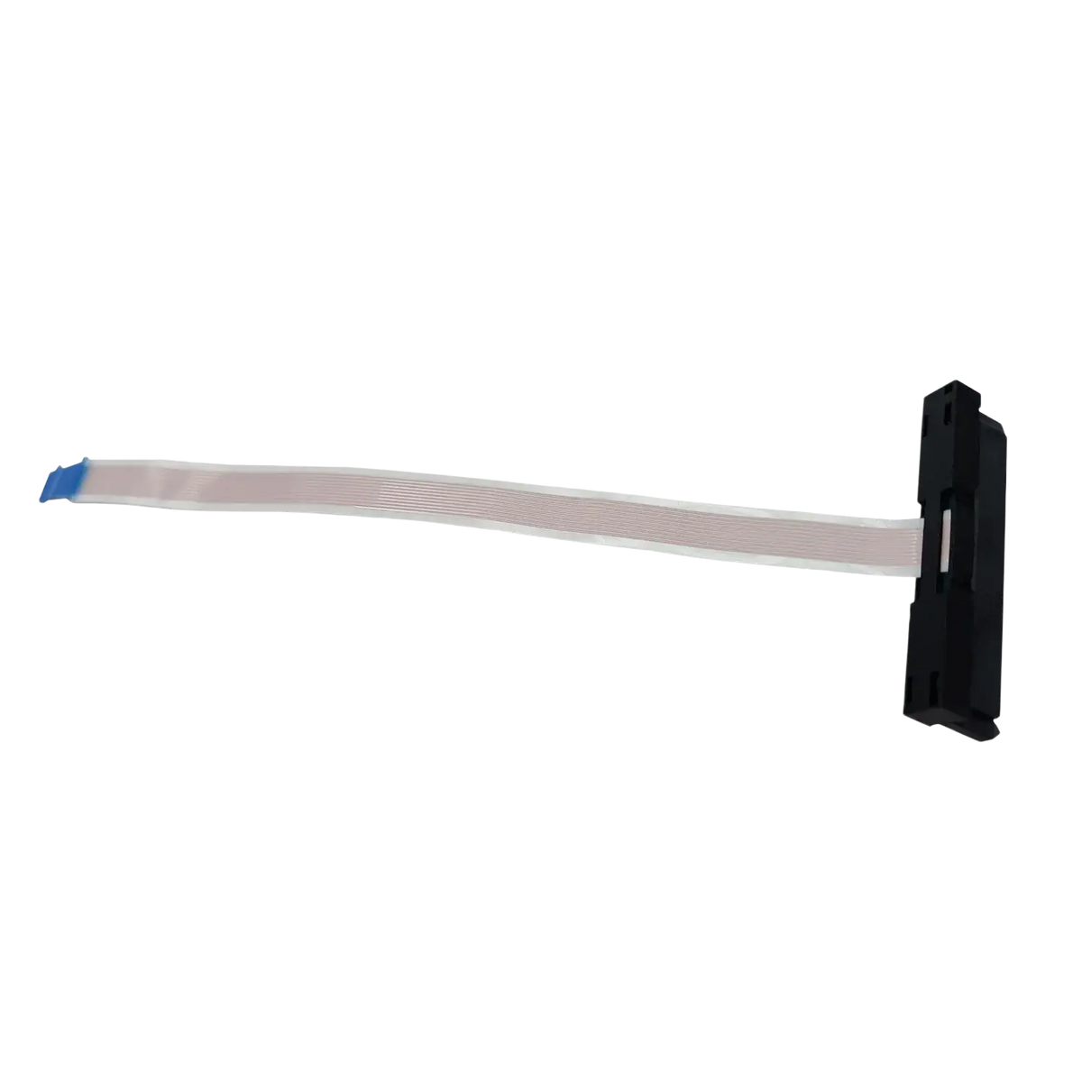 Hp 240 g8 g9 laptop hdd cable adapter with black plastic sata connector flexible gray ribbon cable and blue cap