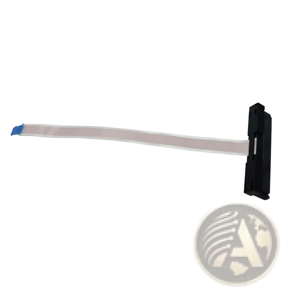 Hp 240 g8 g9 laptop hdd cable adapter with black plastic sata connector flexible gray ribbon cable and blue cap