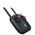 Ht-10a ten channel color remote control with black aneegfpv body purple joystick trim and touchscreen display