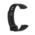 Black silicone bracelet strap for Huawei Band 2 Pro wrist band with sleek curved design and adjustable sizing holes