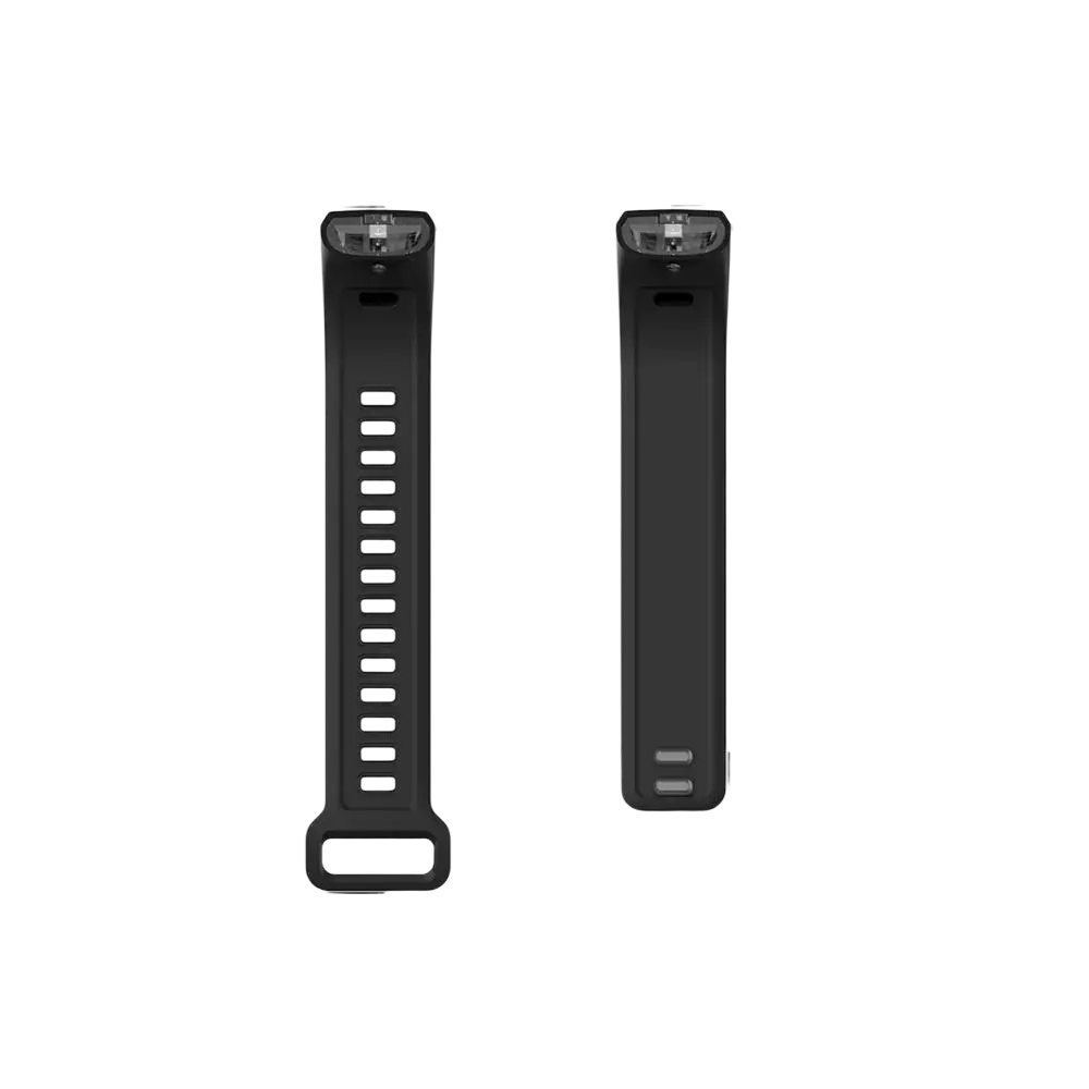 Black silicone bracelet strap for huawei band 2 pro wrist band with adjustable length and rectangular buckle