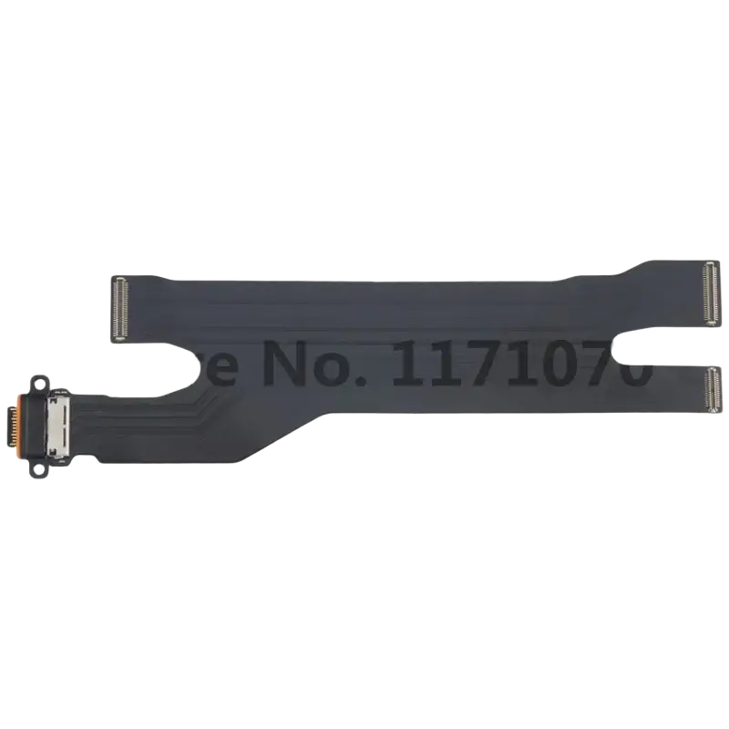 Black flexible circuit board with metallic connectors for huawei p20 p30 charging port flex cable replacement