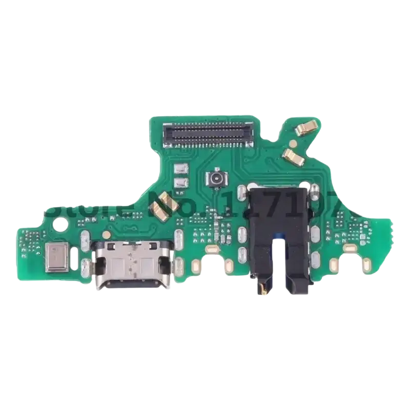 Green circuit board charging port flex cable for huawei p20 p30 with usb-c and micro-usb metallic contacts