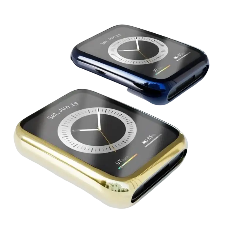 Gold and black huaweiwatch fit2 cases with sleek reflective finish protective silicone watch covers