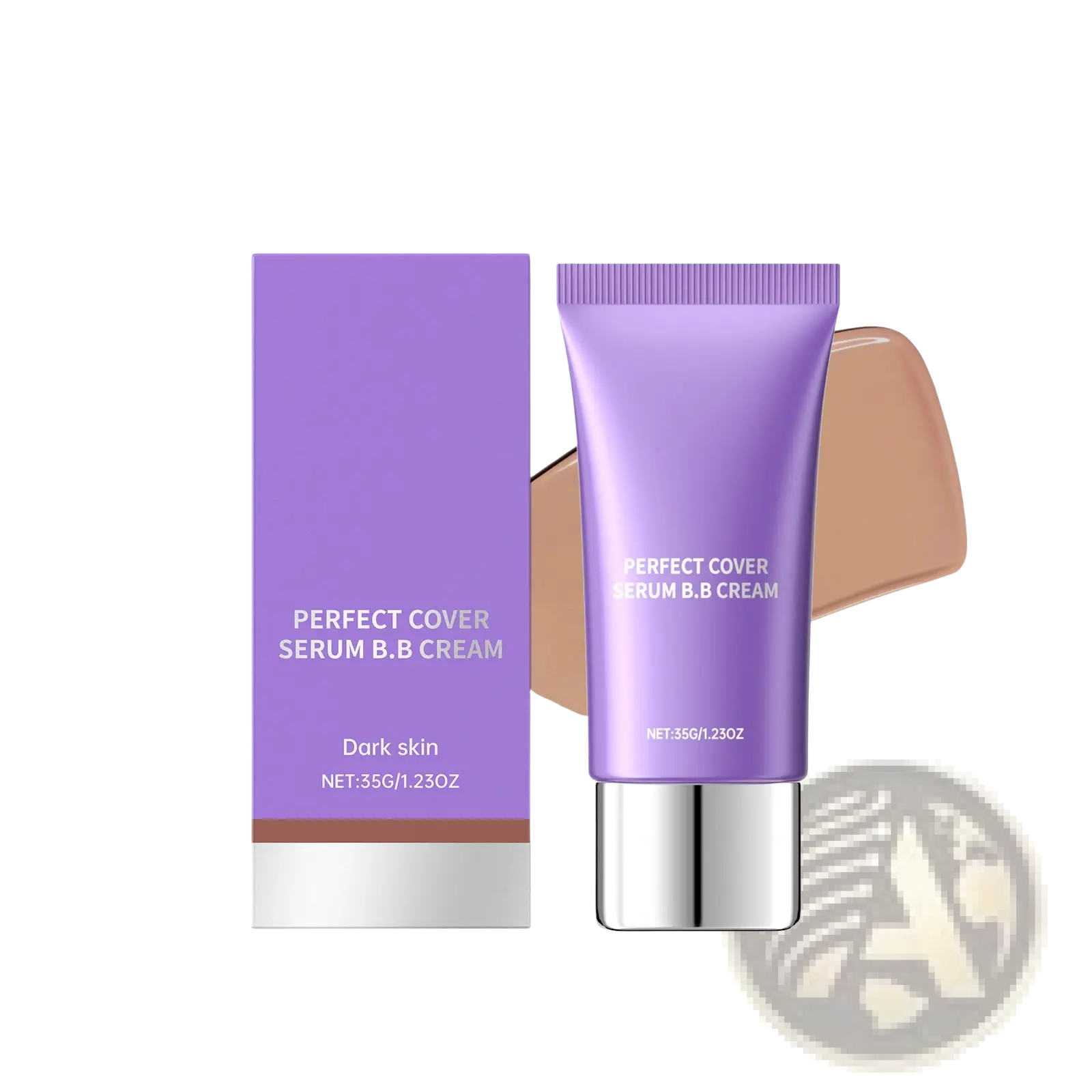 Purple tube of hydrating bb cream perfect cover serum foundation designed for flawless skin coverage and hydration