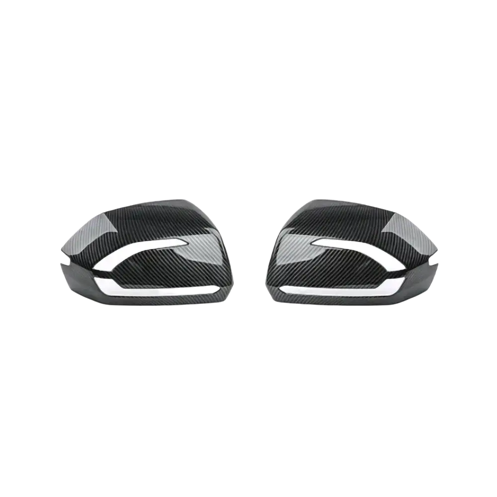 Black carbon fiber Hyundai Palisade led mirror covers 2020-2025 with sleek modern side mirror design