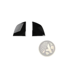 Black glossy side mirror caps for hyundai palisade led mirror covers 2020-2025 shown from the back side
